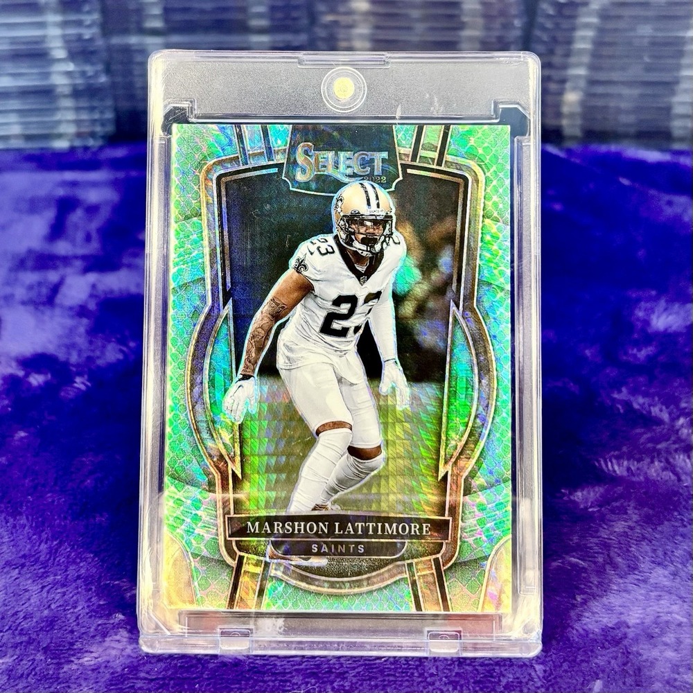 Marshon Lattimore 2022 Panini Select Dragon Scale Prizm 56/89 SSP Case Hit Card